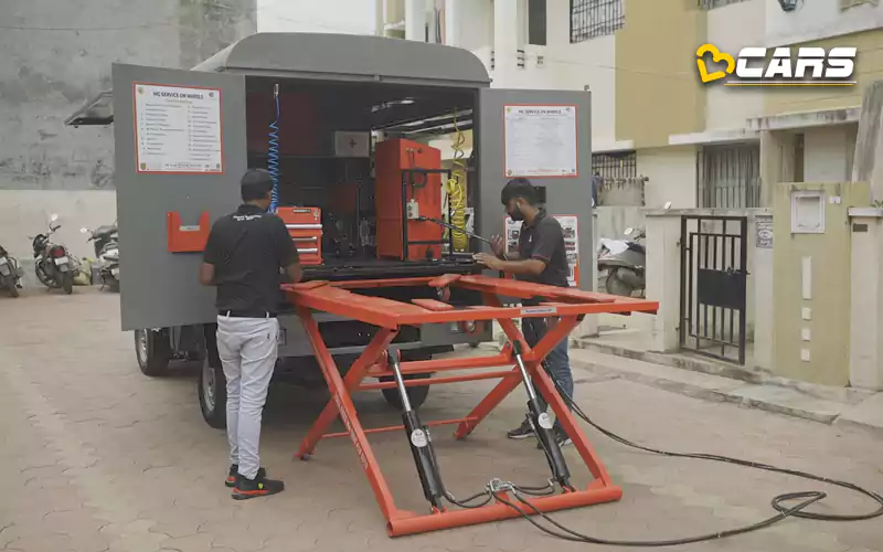 Mg motor india begin doorstep service with mg service on wheels